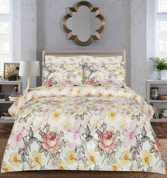 Floral Quilt Cover 6 Pcs Design #254