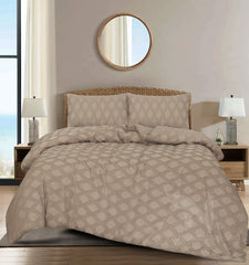 Motif Jacquard Quilt Cover 3 Pcs #271