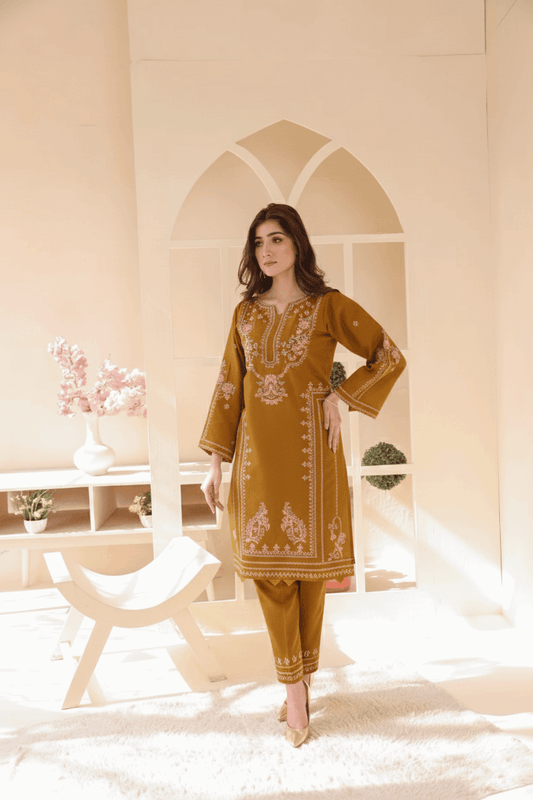 2 Piece – Embroidered Cotton Suit 31 - Nishat Creative Store