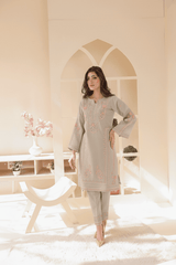 2 Piece – Embroidered Cotton Suit 32 - Nishat Creative Store