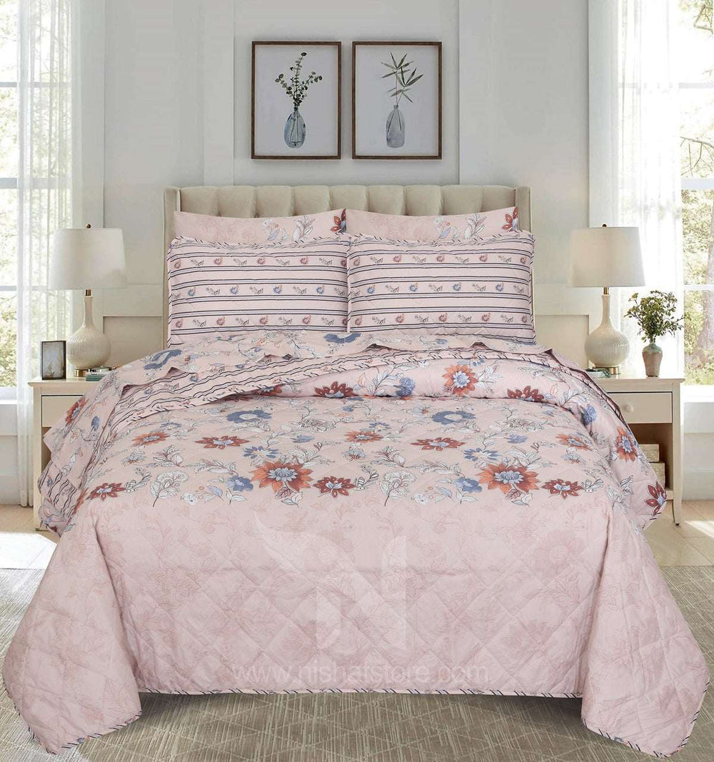 Quilted Comforter Set 6 Pcs Design 1010