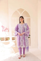3 Piece – Embroidered Cotton Suit 12 - Nishat Creative Store