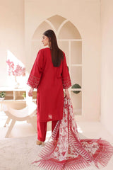 3 Piece – Embroidered Cotton Suit 14 - Nishat Creative Store