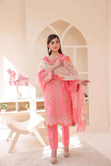 3 Piece – Embroidered Cotton Suit 15 - Nishat Creative Store