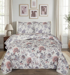 Quilted Comforter Set 6 Pcs Design 1018