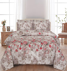 Quilted Comforter Set 6 Pcs Design 1011
