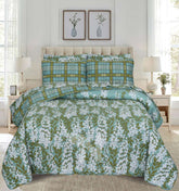 Quilted Comforter Set 6 Pcs Design 1012