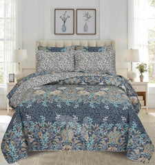 Quilted Comforter Set 6 Pcs Design 1013