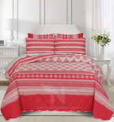 Quilted Comforter Set 6 Pcs Design 1014