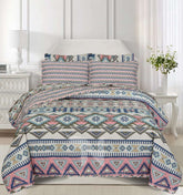 Quilted Comforter Set 6 Pcs Design 1016