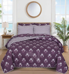 Quilted Comforter Set 6 Pcs Design 1039