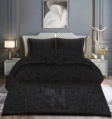Heavy Velvet Texture Bed Sheet Set –4 Pcs Design #573