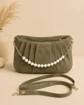 Pearl Chain Satchel Bag