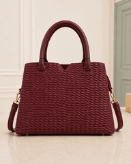D.BERRY Quilted Leather Satchel