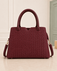 D.BERRY Quilted Leather Satchel