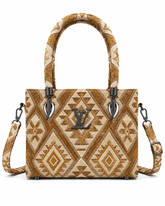 Woven Geometric Mini Bag
