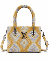 Woven Geometric Mini Bag