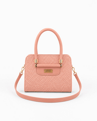 Dual Tone Textured Hand bag