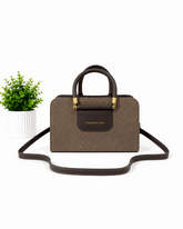 Textured Top Handle Handbag