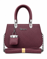 Skyway Woven Texture Top Handle Satchel Bag