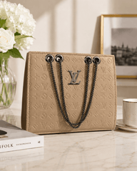 Embossed LV Monogram Tote Bag