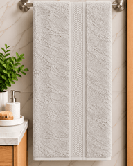 Classic Diamond Border Bath Towel
