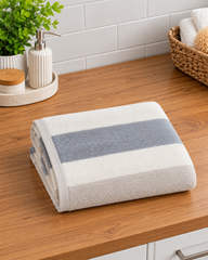 Tri Color Striped Bath Towel
