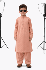 Boy Embroidered Self Shalwar Kameez KDC 018 - Nishat Creative Store