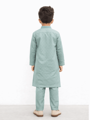 Boy Embroidered Self Shalwar Kameez KDC 019 - Nishat Creative Store