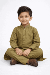 Boy Embroidered Self Shalwar Kameez KDC 020 - Nishat Creative Store