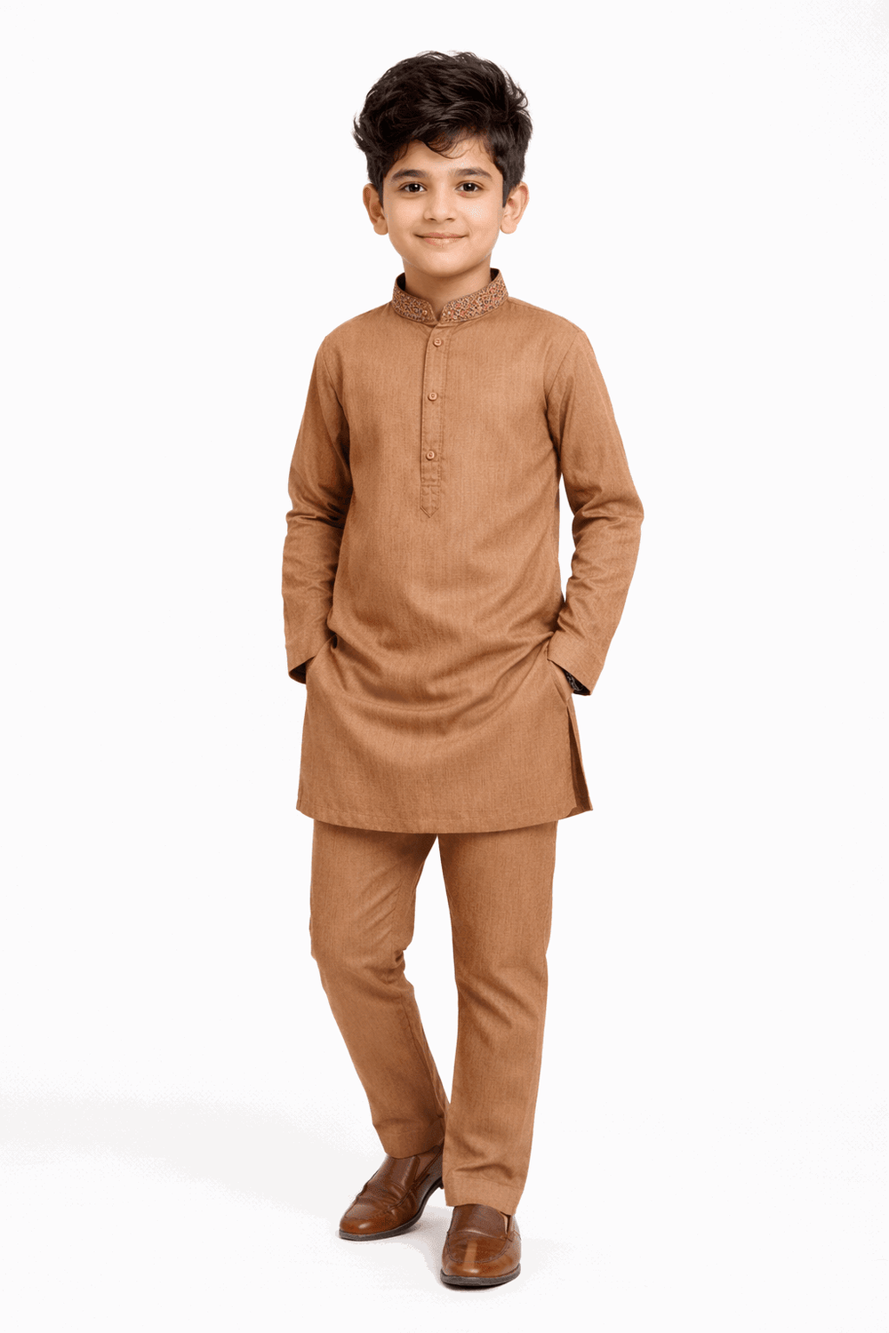 Boy Embroidered Shalwar Kameez KDC 017 - Nishat Creative Store