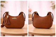 Brown Coach Hobo Bag – Leather with Tassel Accent - Nishat Creative Store