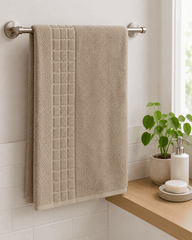 Cotton Hand Towel Waffle Border Set of 2 - Nishat Creative Store