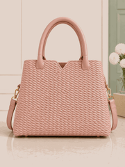 D.BERRY Quilted Leather Satchel - Nishat Creative Store