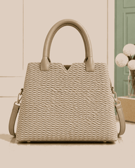 D.BERRY Quilted Leather Satchel - Nishat Creative Store