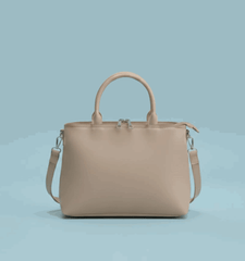 Dual-Handle Crossbody Bag with maroon Stripe and Bow - Nishat Creative Store
