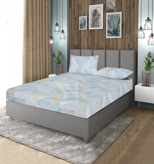 Fitted Double Bed Sheet DS# 426 - Nishat Creative Store