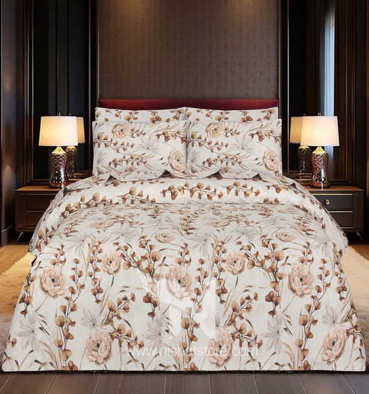 Floral Quilt Cover 6 Pcs Design #250 - Nishat Creative Store