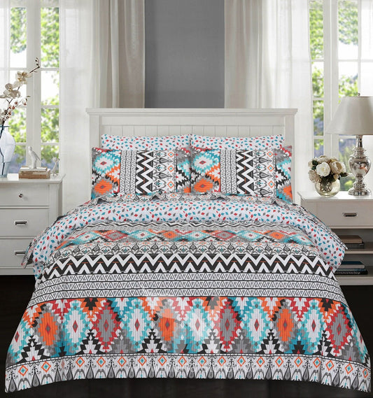 Floral Quilt Cover 6 Pcs Design #255 - Nishat Creative Store