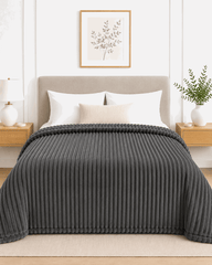 Fluffy Stripe Ac Blanket Double NCS 209 - Nishat Creative Store