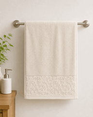 Jauqard Dyed Cotton Hand Towel (Pack of 2) - Nishat Creative Store