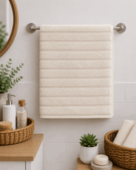 Minimalist Ribbed Cotton Hand Towel (Pack of 2) - Nishat Creative Store