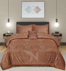 Palachi Velvet Bed Sheet Set – 4 Pcs DS 567 - Nishat Creative Store