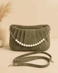 Pearl Chain Satchel Bag - Nishat Creative Store