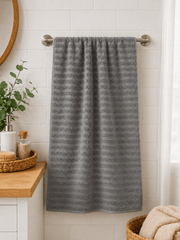 Premium Cotton Stripe Bath Towel - Nishat Creative Store