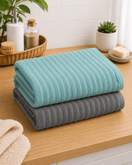 Premium Cotton Stripe Bath Towel - Nishat Creative Store