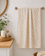 Premium Cotton Zebra Stripe Bath Towel - Nishat Creative Store