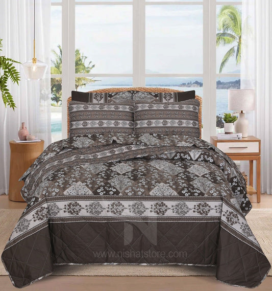 Quilted Comforter Set 6 Pcs Design 1035 - Nishat Creative Store