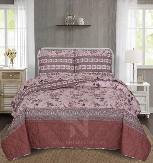 Quilted Comforter Set 6 Pcs Design 1043 - Nishat Creative Store