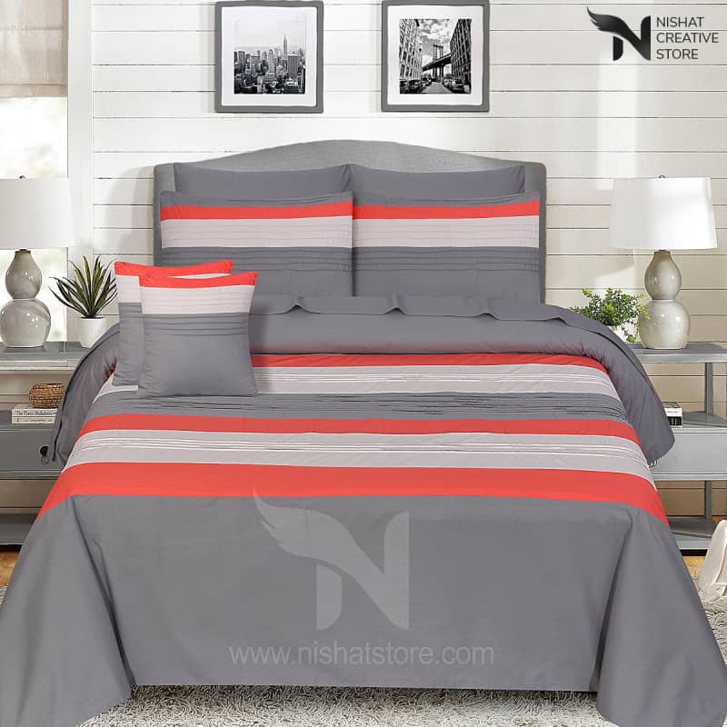 Stone Berry &Gray Plated Quilt Cover Set Designs 156 Covers